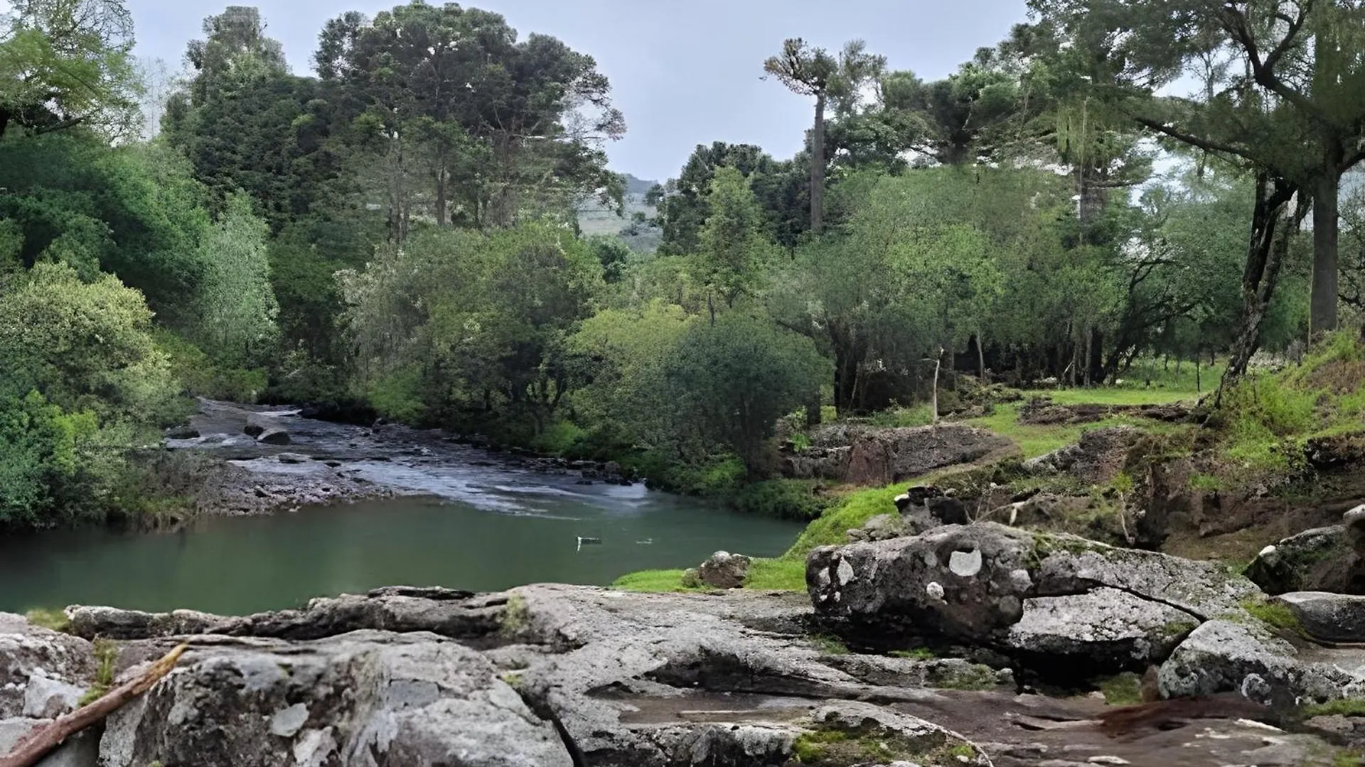 Cabana Pequeno Bosque Com Deck E Vista P/ O Rio São Joaquim 0*,  Brasil