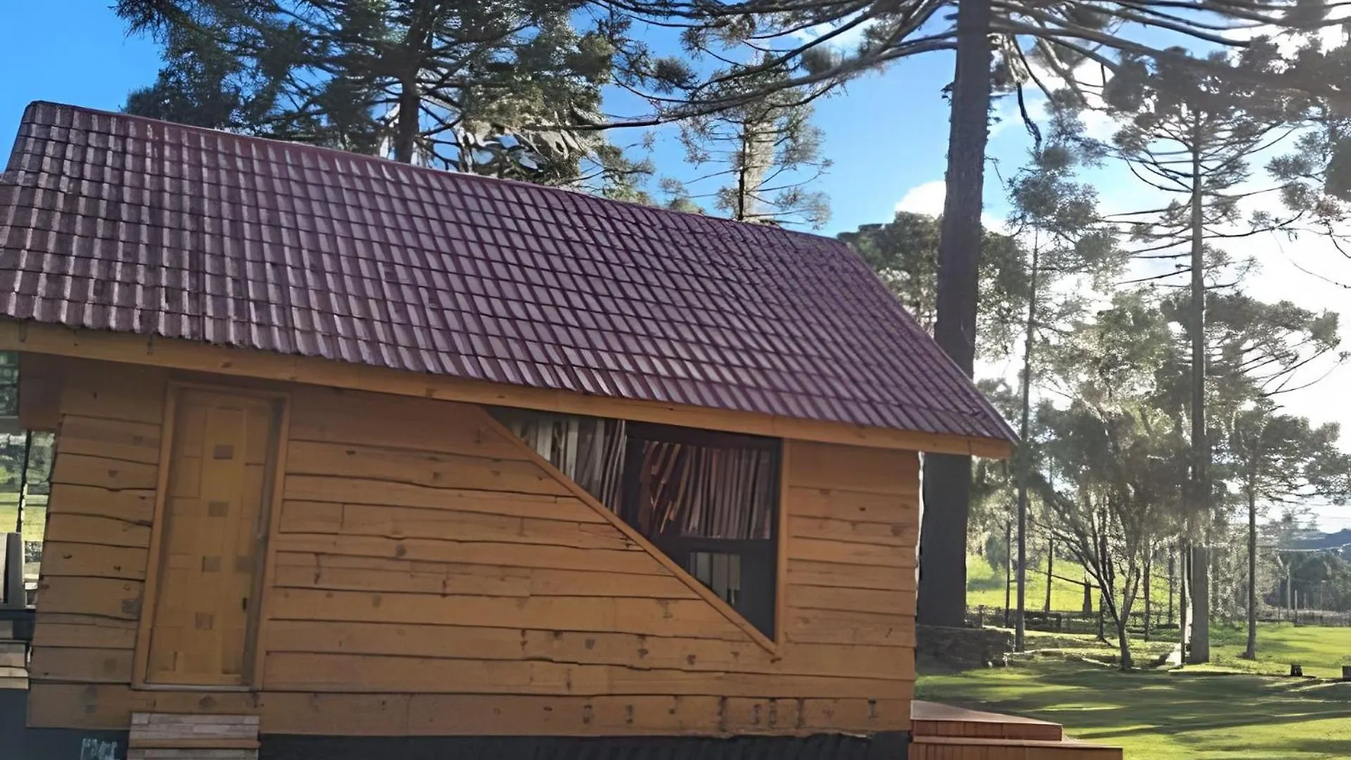Casa de Férias Cabana Pequeno Bosque Com Deck E Vista P/ O Rio São Joaquim
