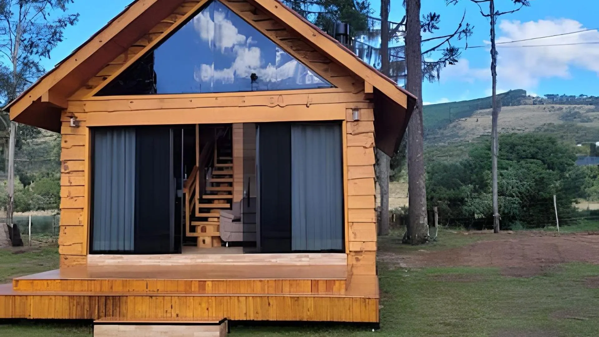 Cabana Pequeno Bosque Com Deck E Vista P/ O Rio São Joaquim 0*,  Brasil