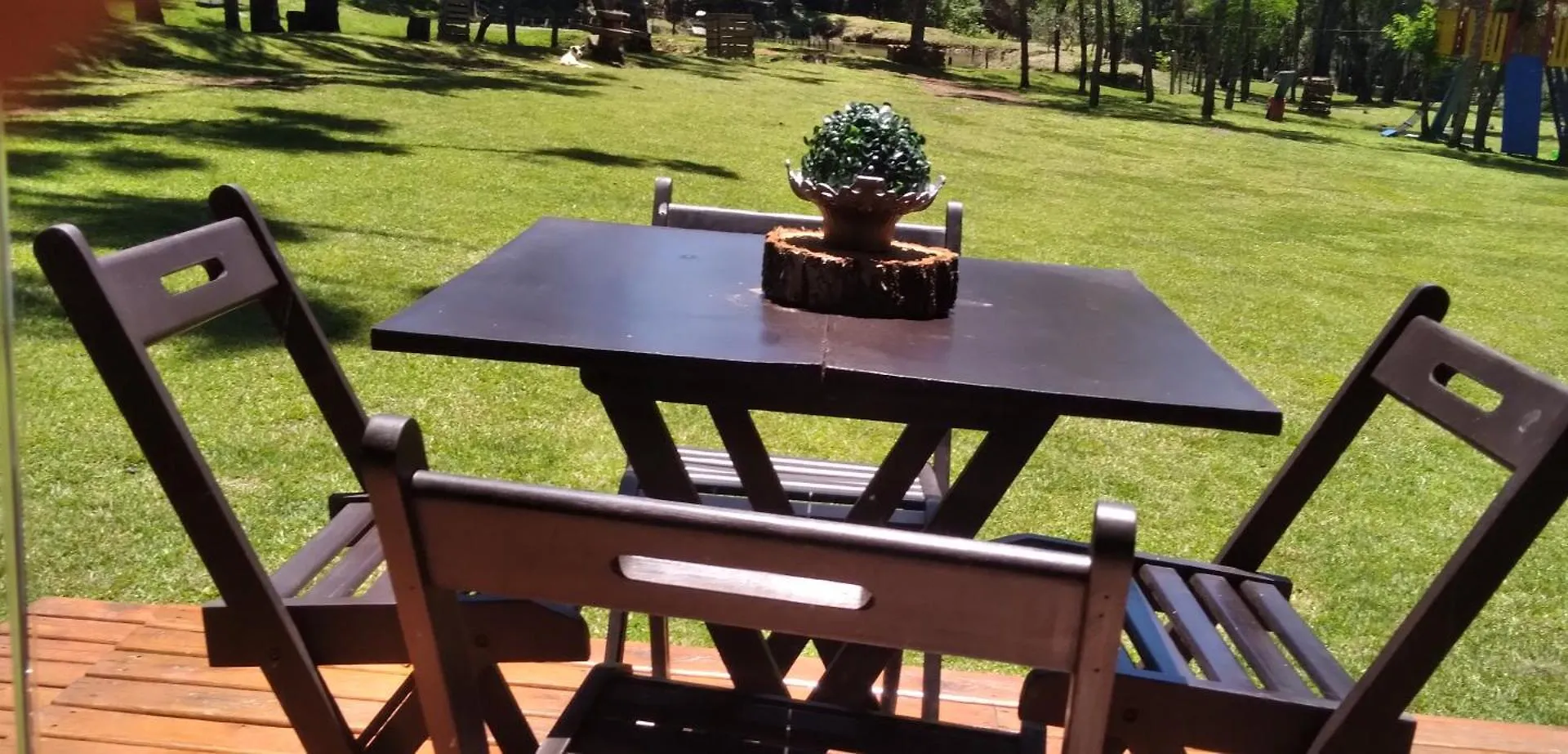Cabana Pequeno Bosque Com Deck E Vista P/ O Rio São Joaquim Casa de Férias